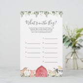 農場の赤ちゃんシャワー推測バッグゲーム (スタンド正面)