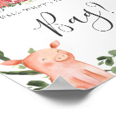 農場の赤ちゃんシャワー推測バッグゲーム ポスター (角)