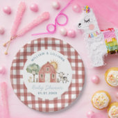 農場の赤ちゃんシャワー ペーパープレート (パーティー)