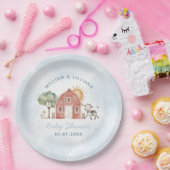 農場の赤ちゃんシャワー ペーパープレート (パーティー)
