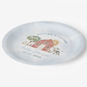 農場の赤ちゃんシャワー ペーパープレート (アングル)