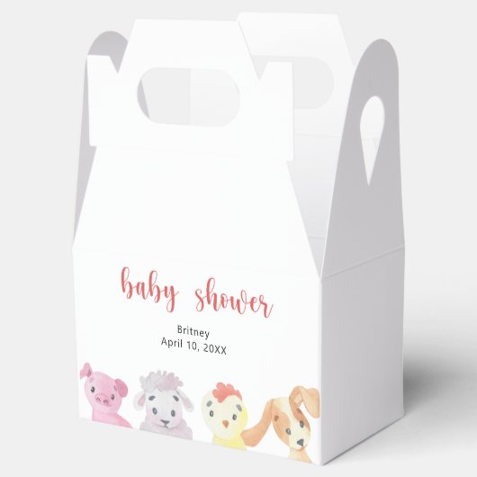 農場の赤ちゃんシャワー – 赤ちゃんシャワー フェイバーボックス (オープン)