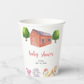農場の赤ちゃんシャワー – 赤ちゃんシャワー 紙コップ (正面)