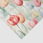 農場の赤と黄色のチューリップの花 薄葉紙 (詳細)