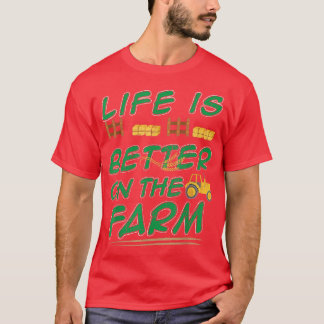農場の農家Tで生活が良い Tシャツ