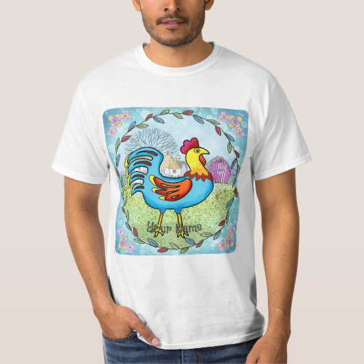 農場の雄鶏 Tシャツ (正面)