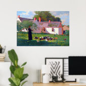 農場の風景 ウィンスロー・ホーマー 1872 ポスター (ホームオフィス)