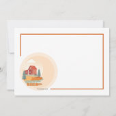 農場の風景 招待状 (裏面)