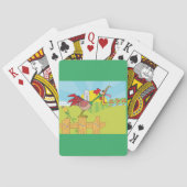 農場の鶏の鳴きトランプ トランプ (裏面)