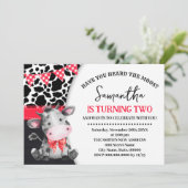 農場は、あなたがモースの2番目の牛の赤い誕生日を聞いたことがある 招待状 (スタンド正面)