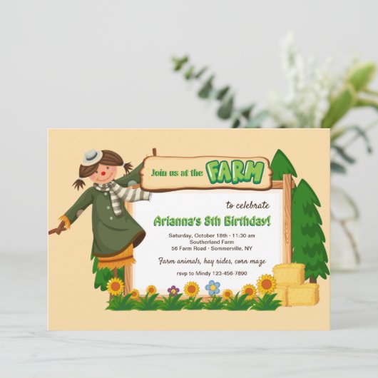 農場へご招待 招待状 (スタンド正面)