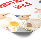 農場をテーマにしたギフト誕生日標識 ポスター (角)