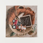 農場をテーマにした編み籠の妊娠の発表 タペストリー (正面(横))