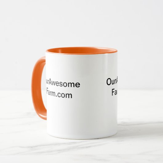 農場を宣伝/牧場の茶クラシックまたはコーヒーMu マグカップ (正面左)