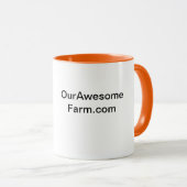 農場を宣伝/牧場の茶クラシックまたはコーヒーMu マグカップ (正面右)