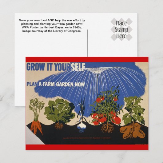 農場を育てる ポストカード (正面/裏面)