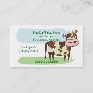 農場を離れて新しい 名刺