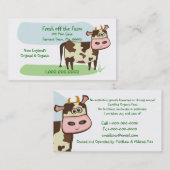 農場を離れて新しい 名刺 (正面/裏面)