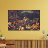 農場インテリア又はシヤー羊 キャンバスプリント (インサイチュ (リビング))