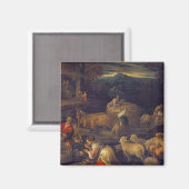 農場インテリア又はシヤー羊 マグネット (正面/裏面)