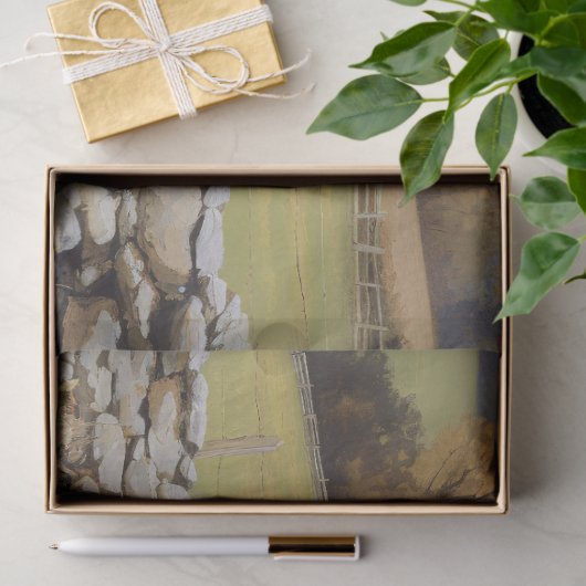 農場デコペ素朴ージ内の馬 薄葉紙 (ギフト)