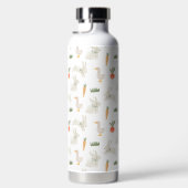 農場パターン上のバニーとダックス ウォーターボトル (右面)