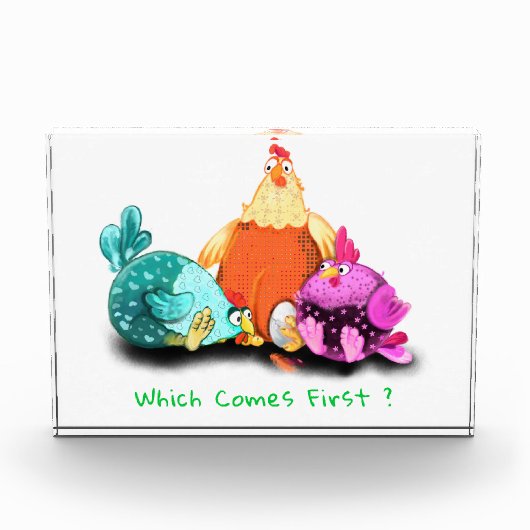 農場フォトブロック鶏ハッチ待ち卵 フォトブロック (正面)