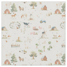 農場マップの農村風景とナーセリー