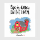 農場ライフ カスタムカット ビニールステッカー シール (シート)