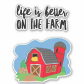 農場ライフ カスタムカット ビニールステッカー シール (正面)