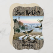 農場内の鵞鳥 セーブザデート (正面/裏面)