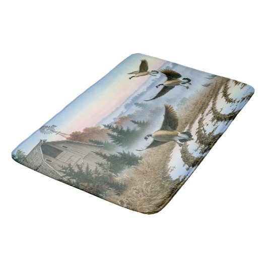 農場内の鵞鳥 バスマット (アングル)