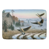 農場内の鵞鳥 バスマット (正面)