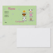 農場動物のサウンド 名刺 (正面/裏面)