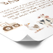 農場動物はベビーゲームを言わない ポスター (角)