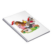 農場動物クリスマス ノートブック (右側)