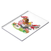 農場動物クリスマス ノートブック (左側)