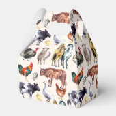 農場動物私の水彩画のアイボリー フェイバーボックス (裏面サイド)