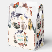 農場動物私の水彩画のアイボリー フェイバーボックス (オープン)