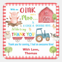 農場動物納屋周囲の庭誕生日サンキュービター