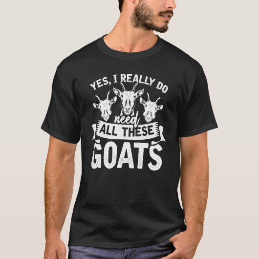 農場動物農家ヤギ農業ヤギ Tシャツ (正面)