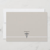 農場動物 獣医学博士 卒業 招待状 (裏面)