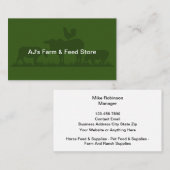 農場及び食べ物を与え店舗の名刺 名刺 (正面/裏面)