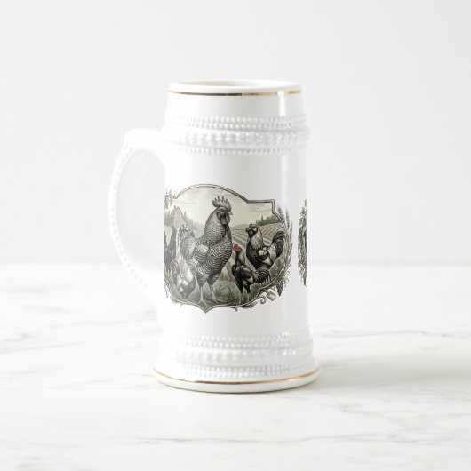 農場名簿 ビールジョッキ (正面左)