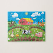 農場場面 ジグソーパズル (横)