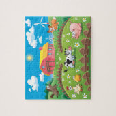 農場場面 ジグソーパズル (縦)