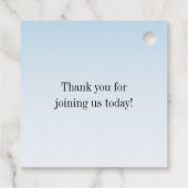 農場市場スタイルのブライダルシャワー　市場直送のフレッシュさ フェイバータグ (裏面)