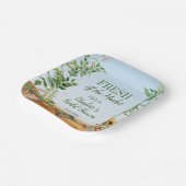 農場市場スタイルのブライダルシャワー　新鮮な市場から届いたばかり ペーパープレート (傾斜あり)