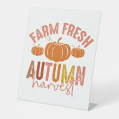 農場新秋の収穫 台座サイン (正面)