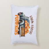 農場新鮮なカボチャ – ト素朴ラック アクセントクッション (裏面(縦))